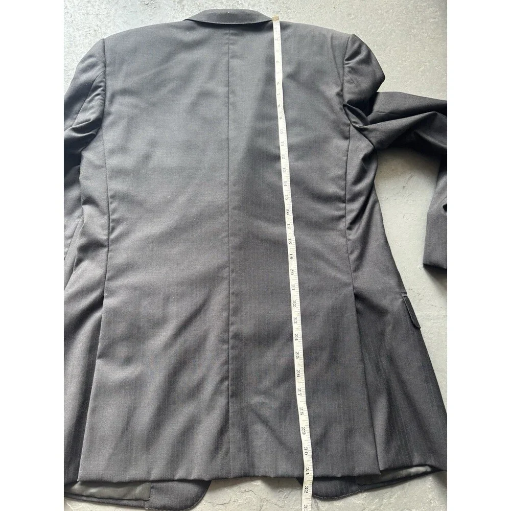 Gucci Tom Ford Striped Rayon Blazer 42 Black